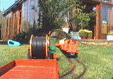Eine animierte Eisenbahn